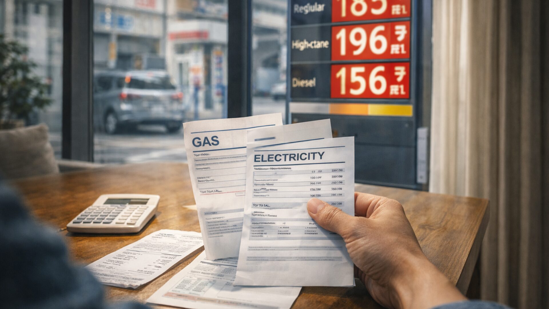 :【直接ルート】家計を直撃するガソリン代と光熱費